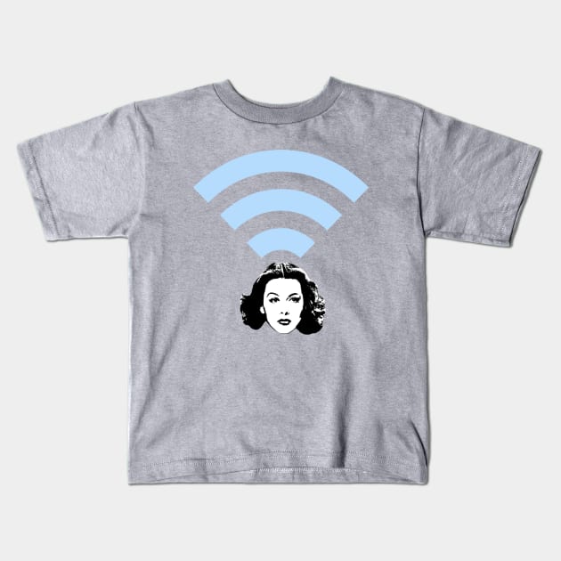 Godmother of Wi-Fi Kids T-Shirt by Philip_de_Goya